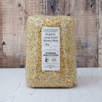 Riverside Health Foods organic long grain brown rice 1kg