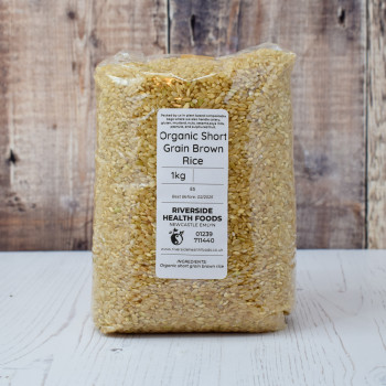 Riverside Health Foods organic short grain brown rice 1kg