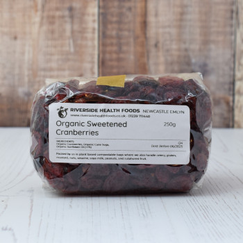 Riverside Health Foods Organic Sweetened Cranberries