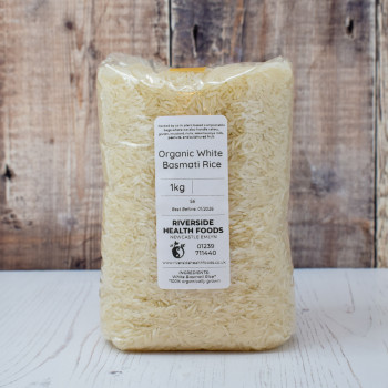 Riverside Health Foods organic white basmati rice 1kg