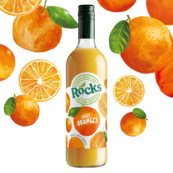 Rocks Organic Whole Fruit Orange Squash 740ml