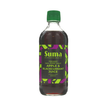 Suma Organic 100% Pure Fruit Concentrated Apple & Blackcurrant Juice 400ml