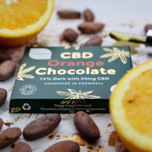 Organic CBD Orange Chocolate, 40g