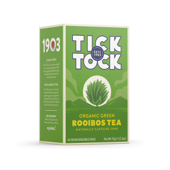 Tick Tock Green Rooibos Organic Tea 40 bags