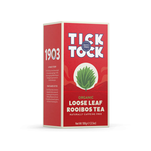Tick Tock Rooibos Organic Tea Loose Leaf 100g